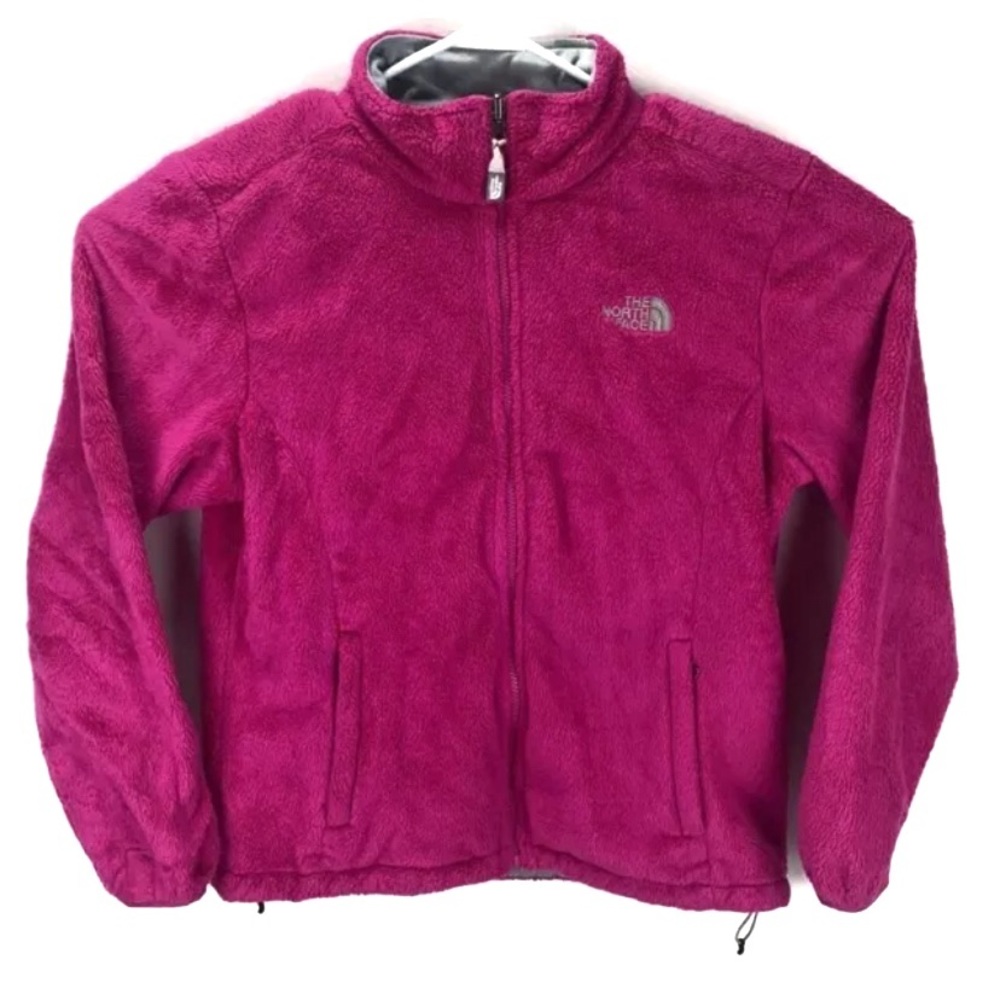 THE NORTH FACE  PINK WOMENS FLEECE JACKET LARGE